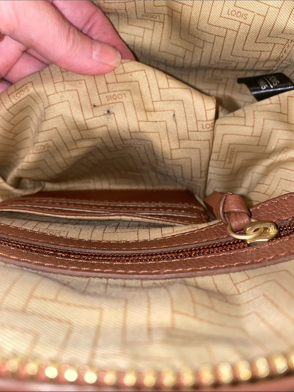 LODIS Texas Leather Madison Tote with dust bag